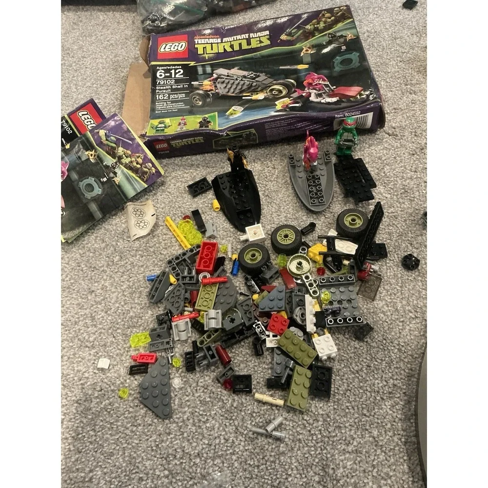 LEGO & Mega Bloks Bulk Lot Building Blocks/ Hobbit &Teenage Ninja Turtles Legos